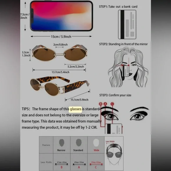 Oval gold frame Sunglasses - Picture 6 of 6